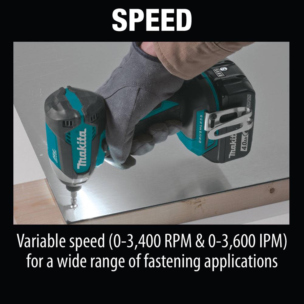 Makita 18V LXT Impact Driver Lithium Ion Brushless Cordless Kit - Ascmtools