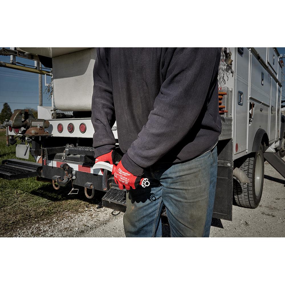 Milwaukee Lineman’s Hawkbill Knife with STICKWORK 3-in-1 Ring - Ascmtools