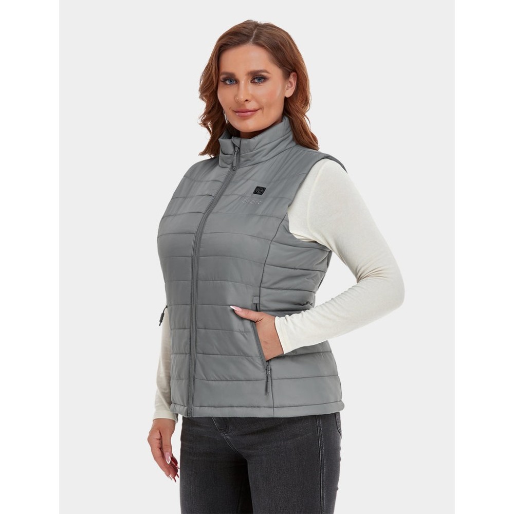 ORORO Womens Gray Classic Heated Vest Kit XS - Ascmtools