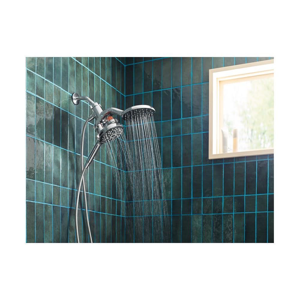 Moen Chrome Aromatherapy Combination Shower with INLY Capsules - Ascmtools