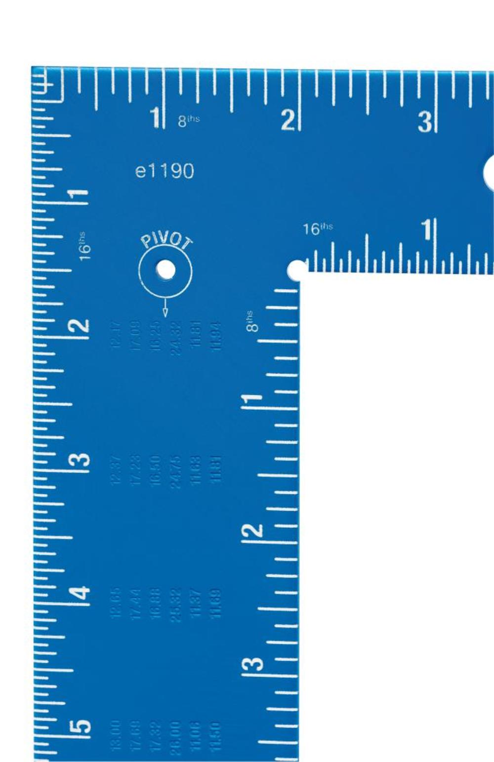 Empire Level 16 in. x 24 in. True Blue Laser Etched Framing Square - Ascmtools
