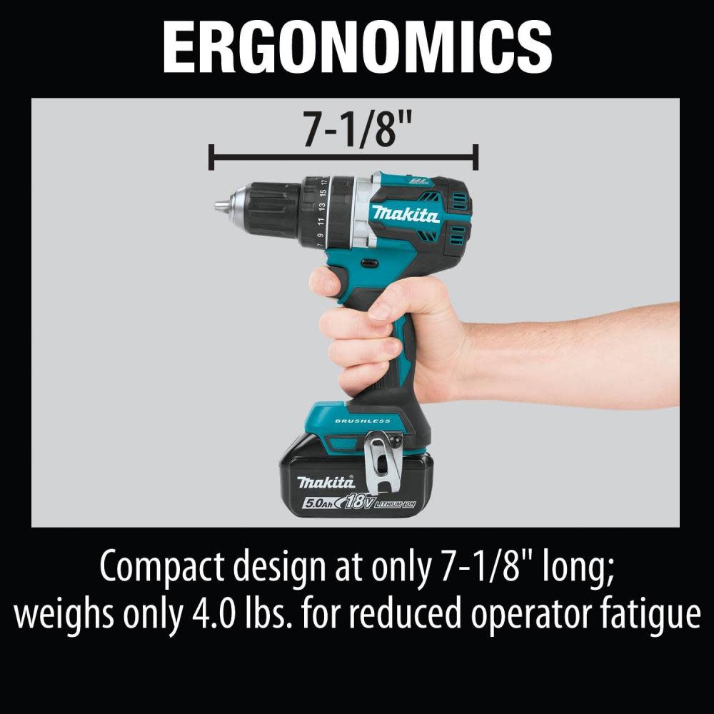 Makita 18V LXT Lithium-Ion Brushless Cordless 2-Pc. Combo Kit (5.0Ah) - Ascmtools