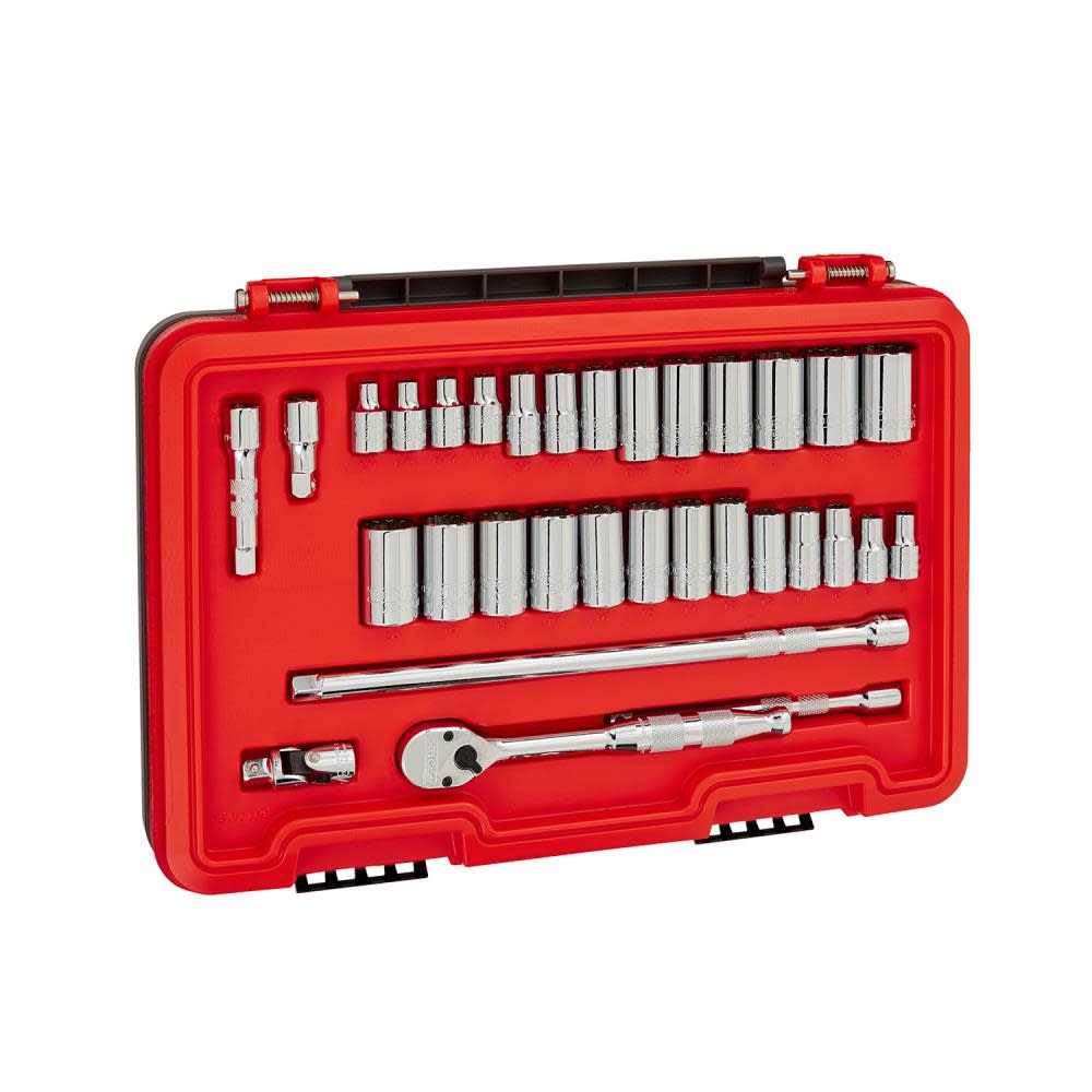 Proto Socket Set 3/8 DR SAE & MM 12pt AERO 32pc - Ascmtools