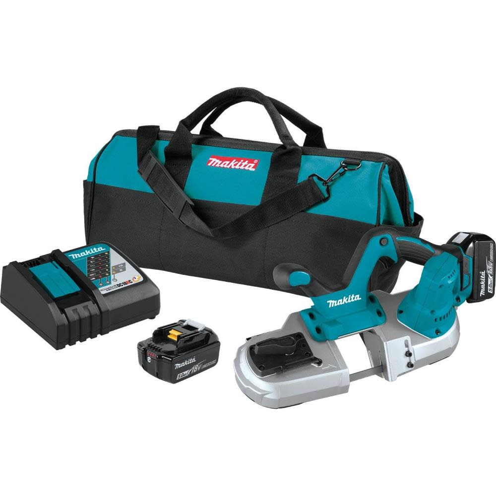 Makita 18V LXT Lithium-Ion Cordless Compact Band Saw Kit (5.0Ah) - Ascmtools