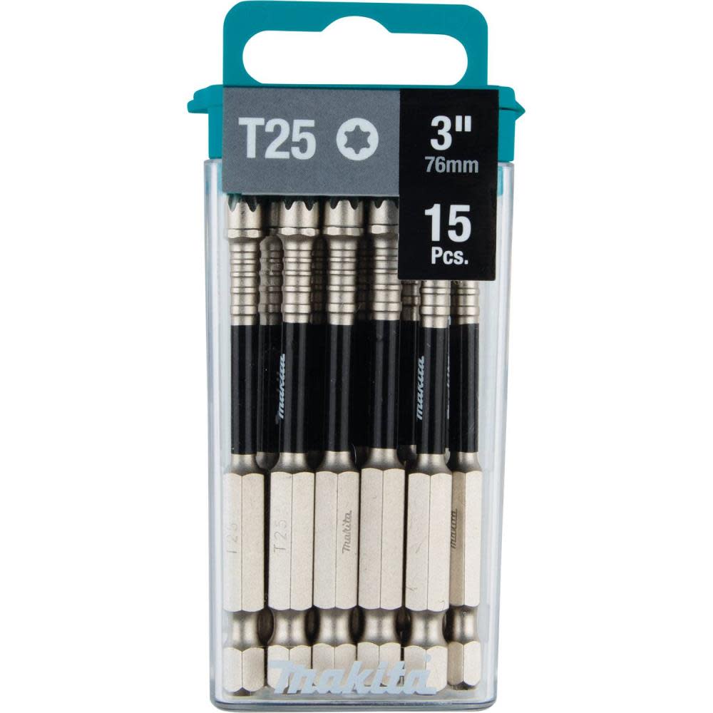 Makita Impact XPS T25 Torx 3″ Power Bit – 15 Pack - Ascmtools