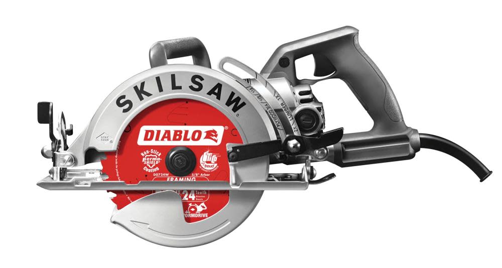 Skilsaw 7-1/4 In. Worm Drive Saw with Diablo Blade - Ascmtools