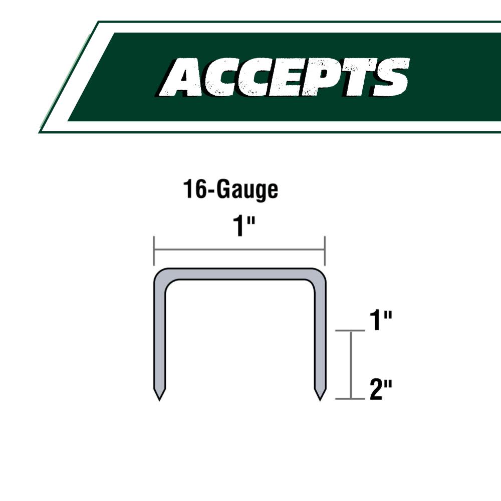 Metabo HPT 1 Inch 16 Gauge Wide Crown Stapler | N5024A2 - Ascmtools