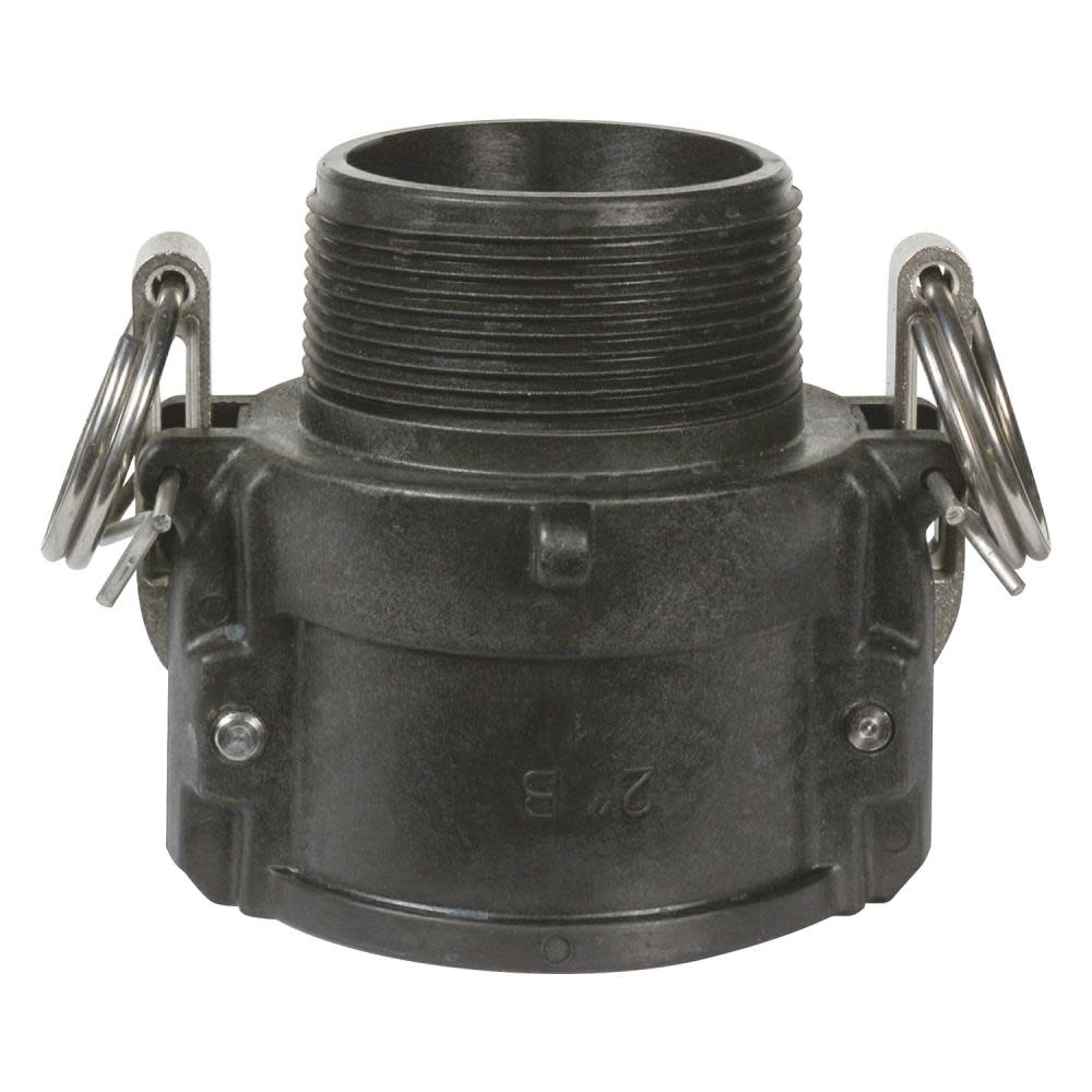 Apache Hose 2 In. Part B Female Poly Cam & Groove Adapter - Ascmtools