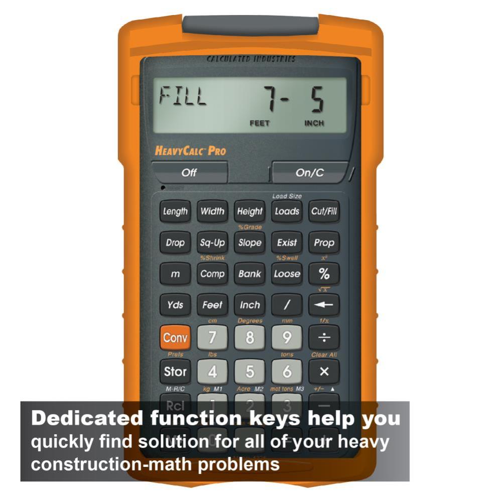 Calculated Industries Heavy Construction Math Calculator - Ascmtools