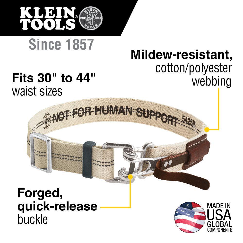 Klein Tools Tool Belt with Quick Release Buckle XL - Ascmtools