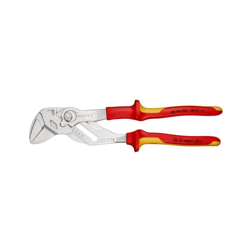 Knipex Chrome Plated Head Pliers Wrench 250mm - Ascmtools