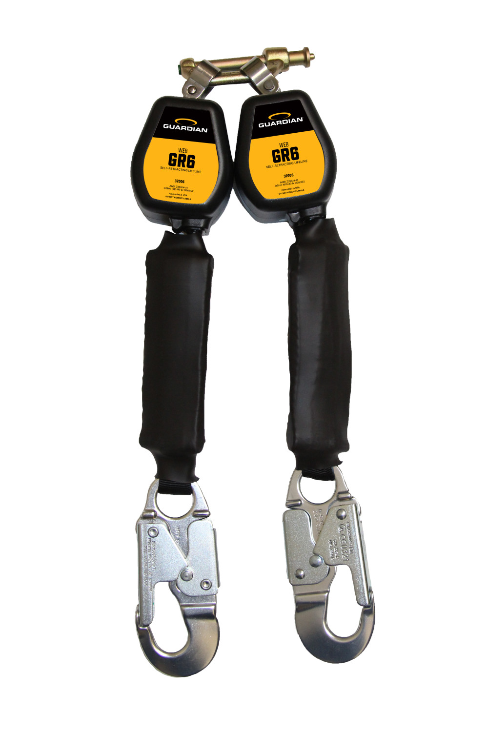 Guardian Fall Protection GR6 Double Web SRL Aluminum Snap Hook - Ascmtools