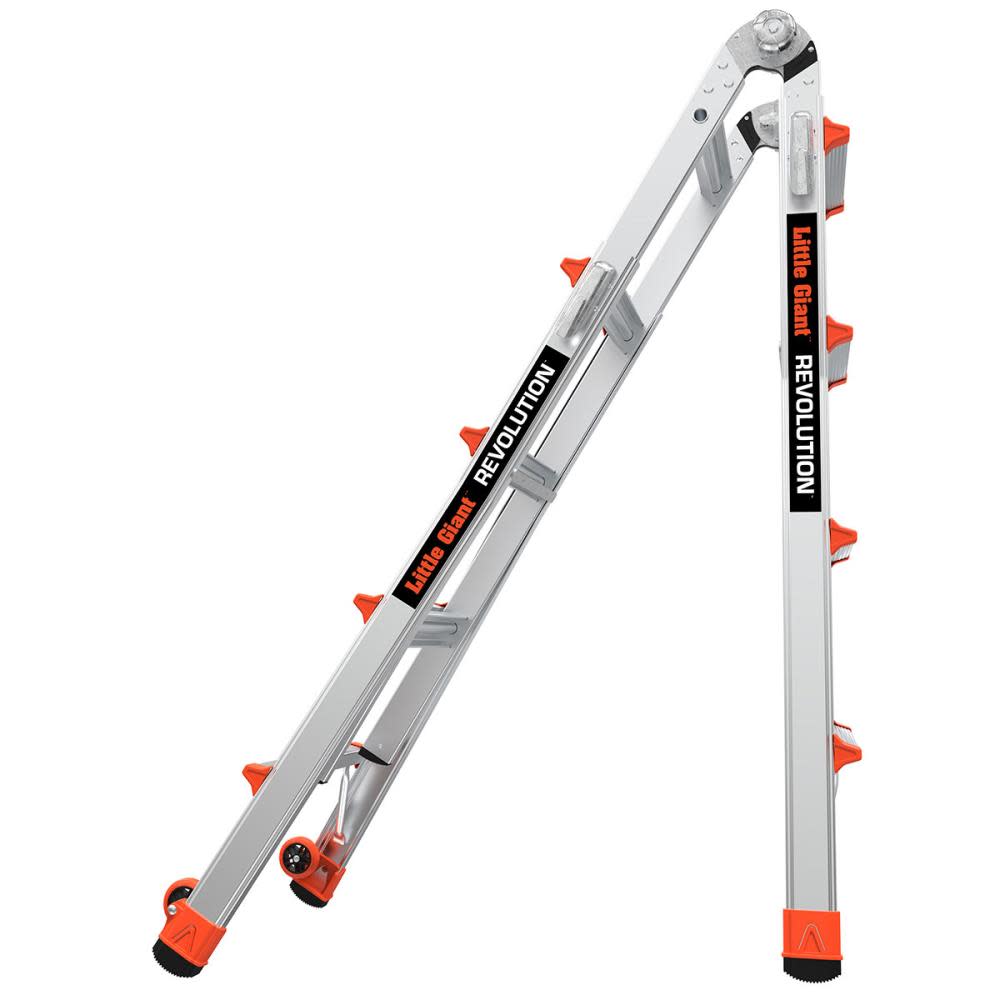 Little Giant Safety Revolution M17 Aluminum 300 lb Telescoping Type-1A Multi-Position Ladder - Ascmtools