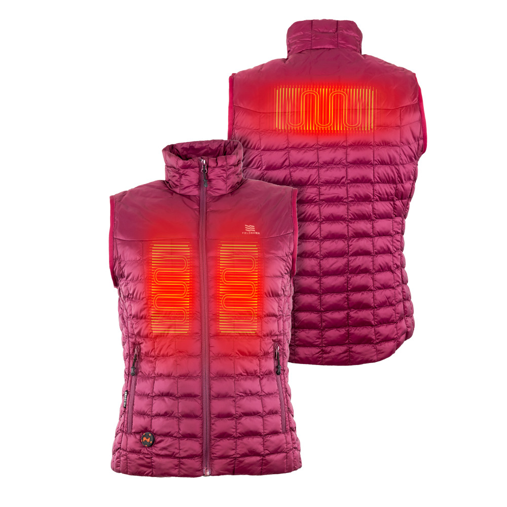 Mobile Warming Backcountry Vest Womens 7.4V Burgundy Large - Ascmtools