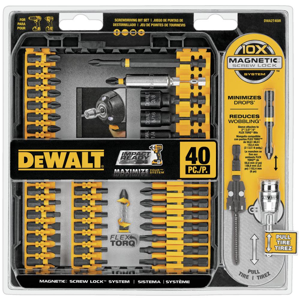 DEWALT 40-Piece Impact Ready Screwdriving Set - Ascmtools