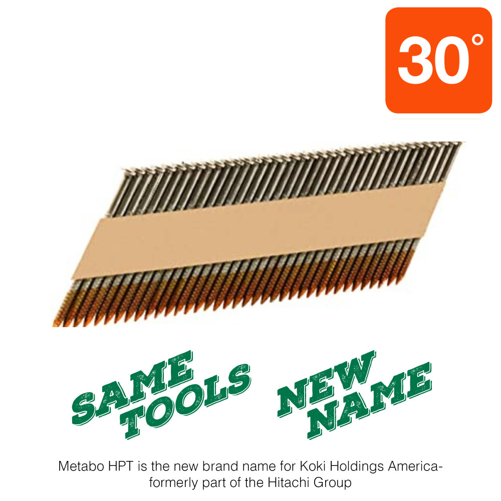 Metabo HPT 2-3/8 In. x.120 Ring Bright Basic Clipped Head Fastener - Ascmtools