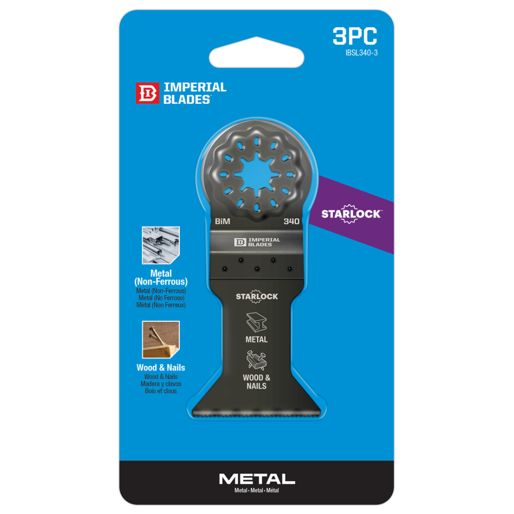 Imperial Blades Starlock 1 3/4″ Standard Metal Blade 3pc - Ascmtools