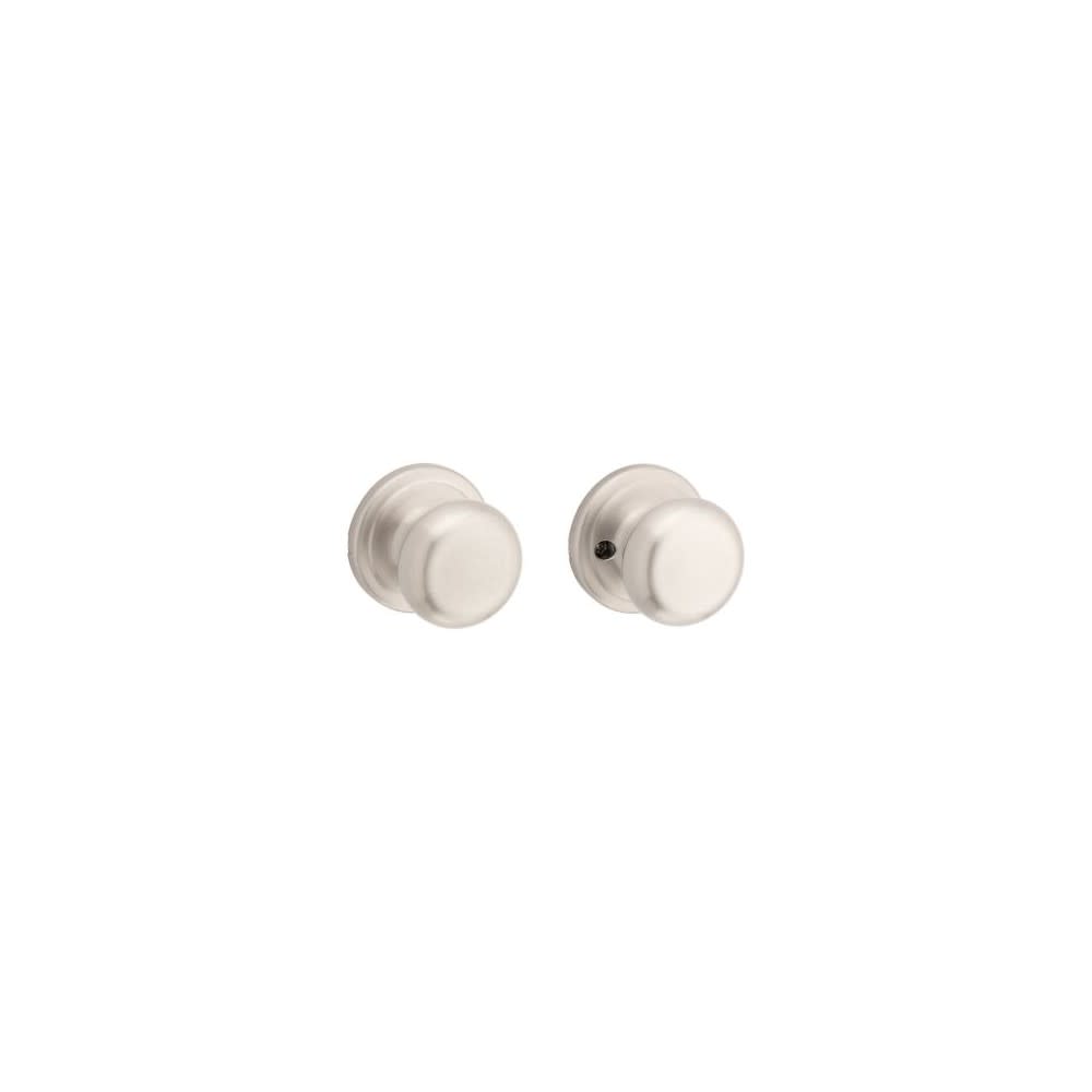 Kwikset Satin Nickel Hall/Closet Juno Door Knob - Ascmtools