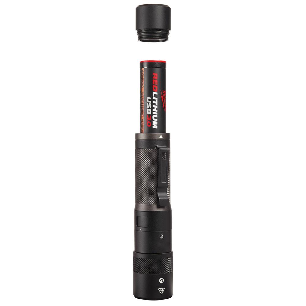 Milwaukee USB Rechargeable Twist Focus Flashlight Kit Bundle - Ascmtools