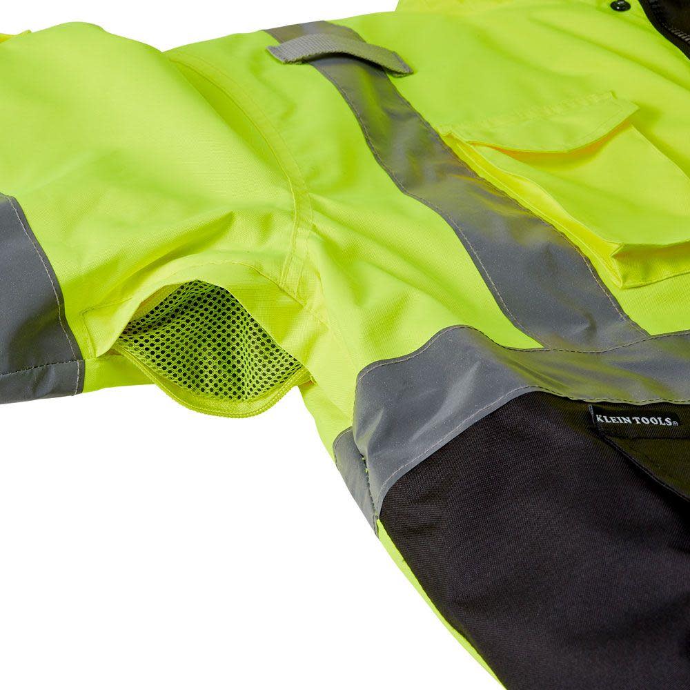 Klein Tools Hi Viz Winter Bomber Jacket Large - Ascmtools