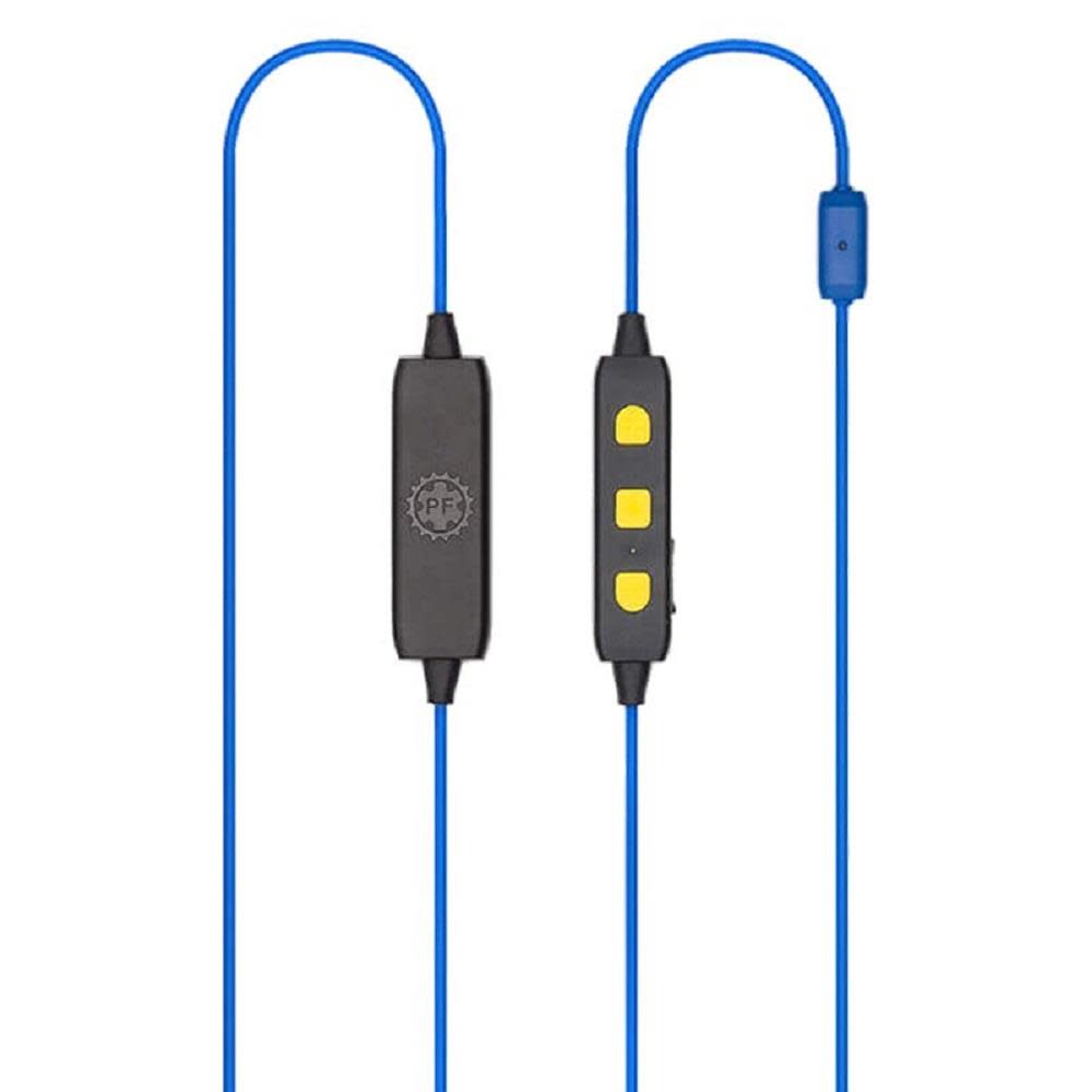 Plugfones Liberate 2.0 Noise Suppressing Wireless Headphones (Blue/Yellow) - Ascmtools