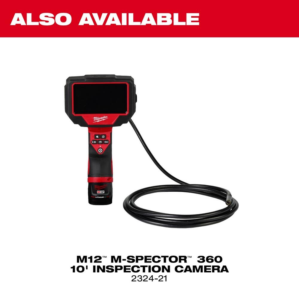 Milwaukee M12 M Spector 360 4′ Inspection Camera Kit - Ascmtools