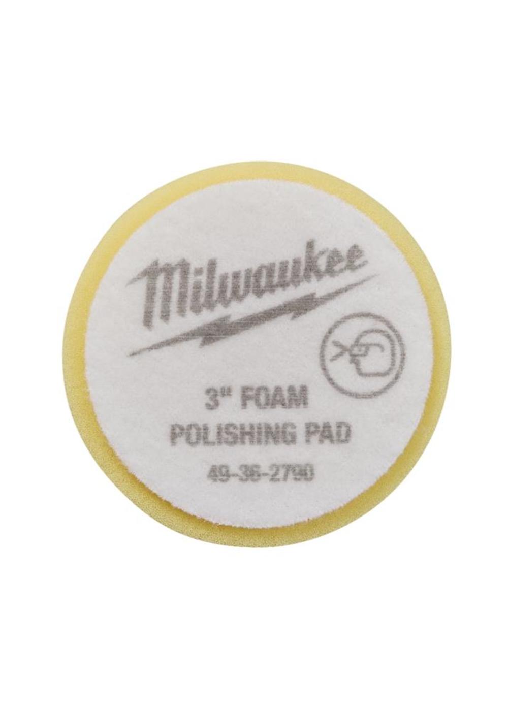 Milwaukee 3 In. Yellow Foam Polishing Pad - Ascmtools