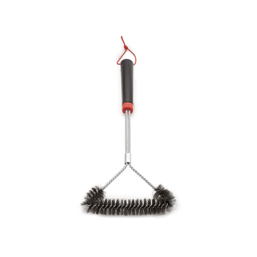 Weber 18″ Three-Sided Bristle Grill Brush - Ascmtools
