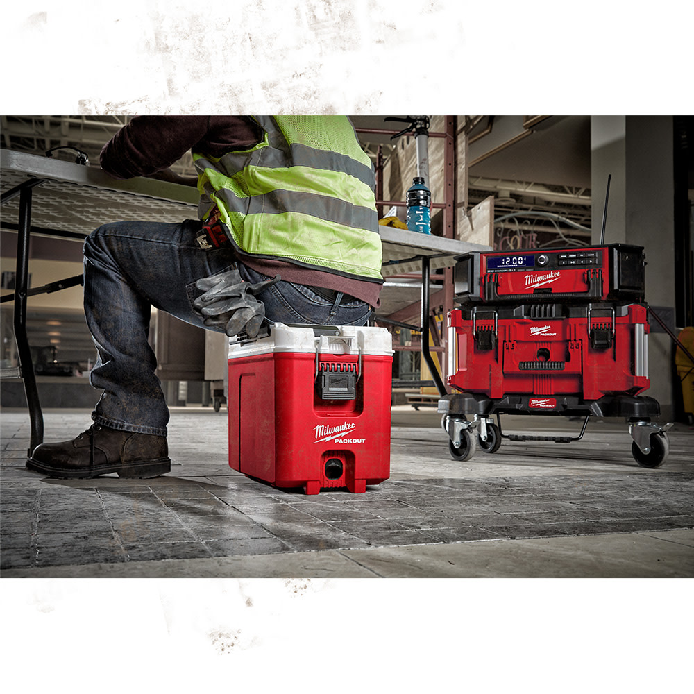 Milwaukee PACKOUT 16Qt Cooler & Compact Tool Box Bundle - Ascmtools