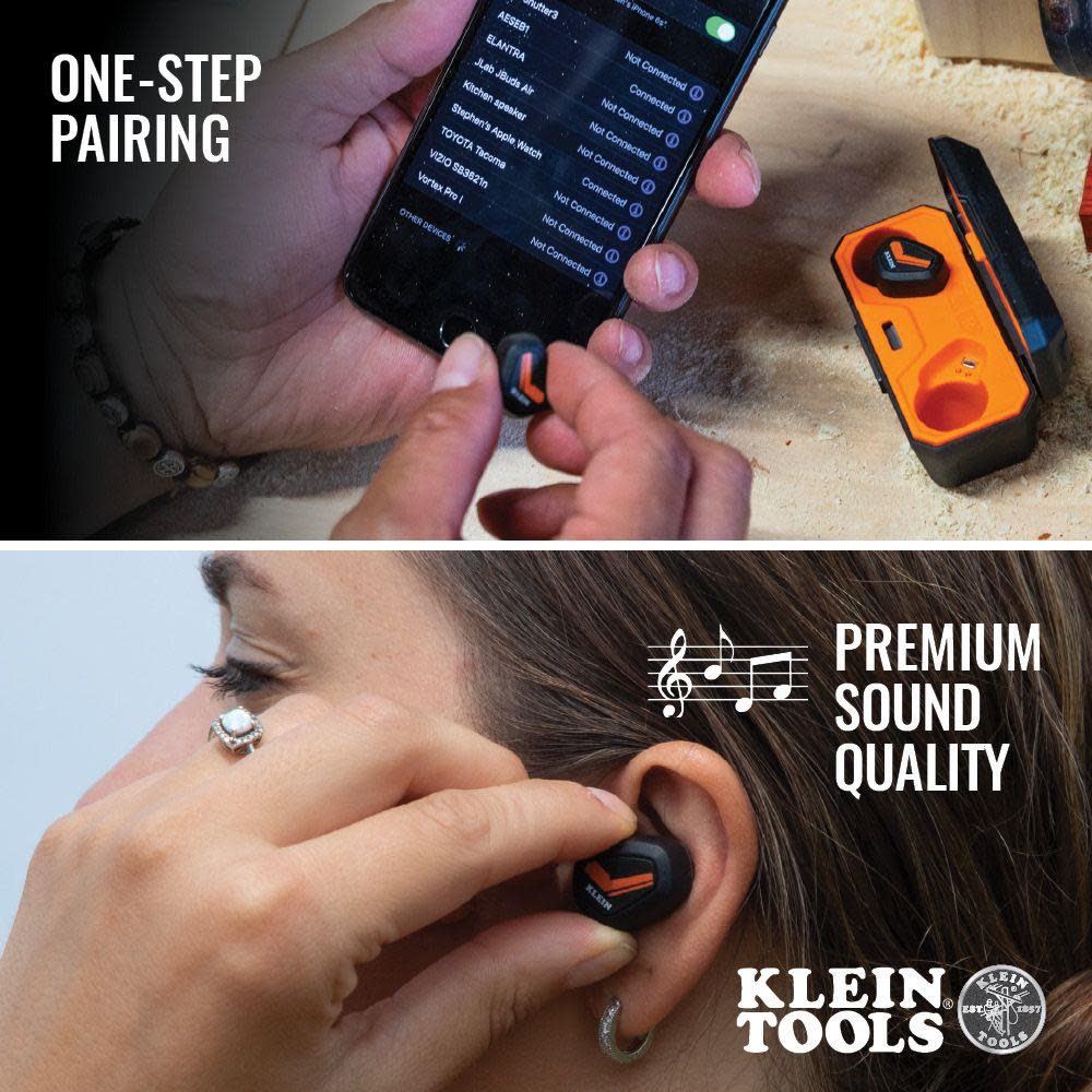 Klein Tools Bluetooth Jobsite Earbuds - Ascmtools