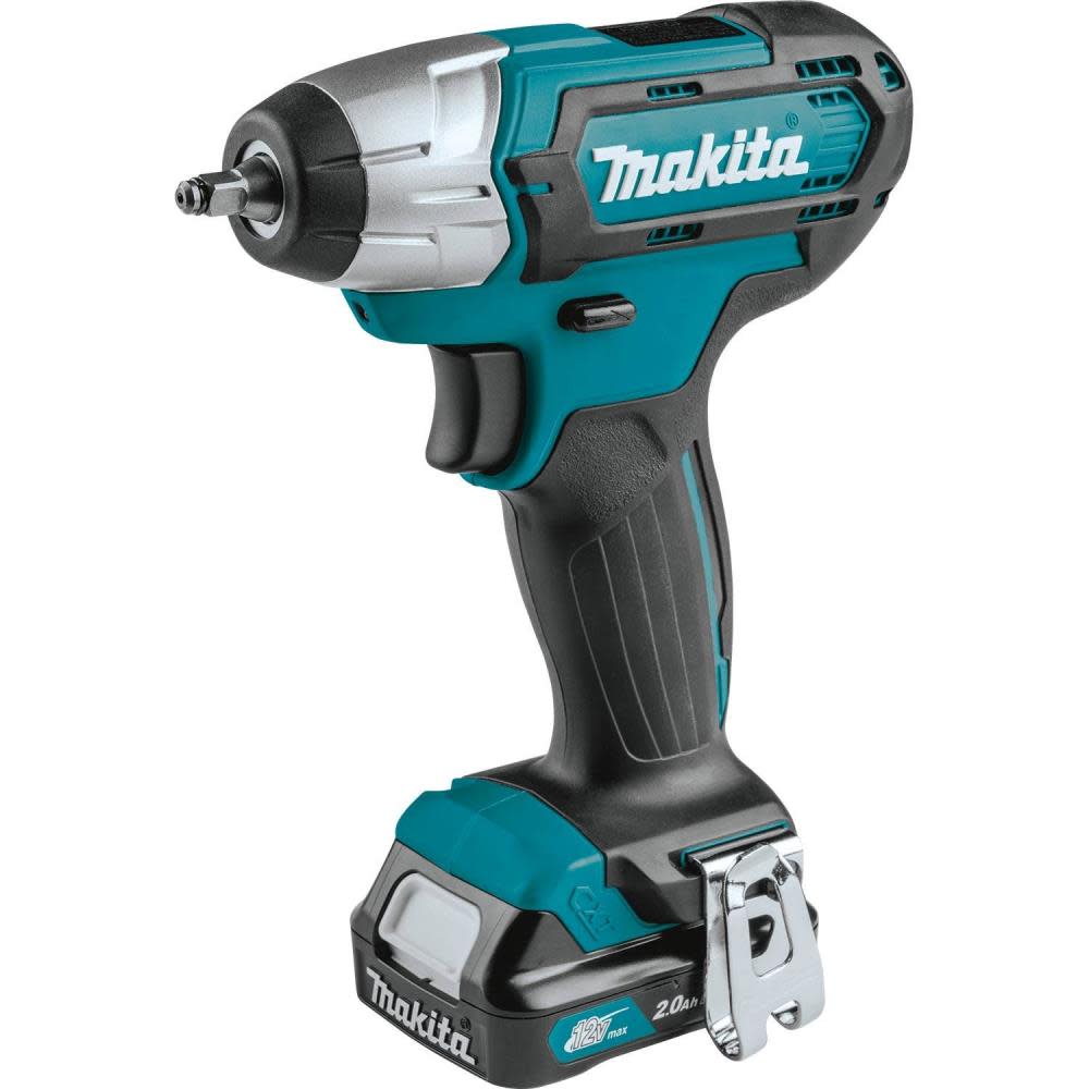 Makita 12V Max CXT Lithium-Ion Cordless 1/4 In. Impact Wrench Kit (2.0Ah) - Ascmtools