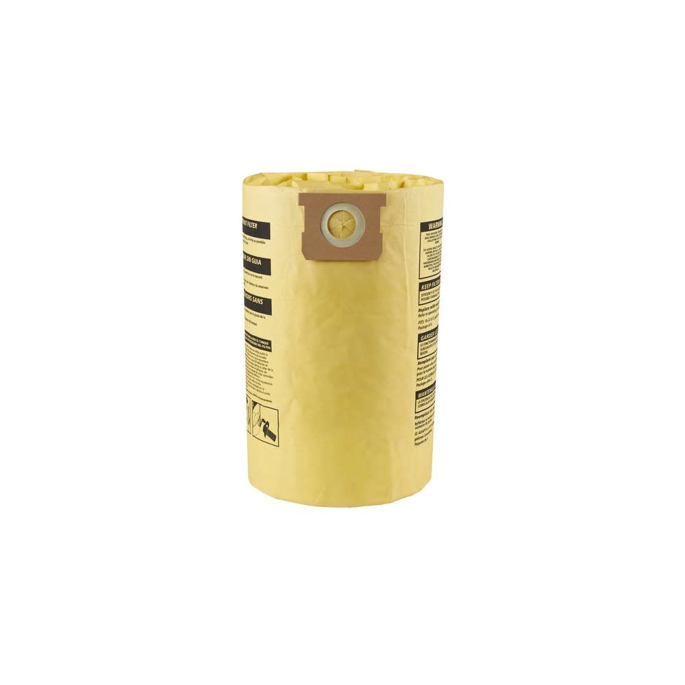 Shop Vac 15 to 22 Gallon Type J High Efficiency Disposable Filter Bag 2pk - Ascmtools