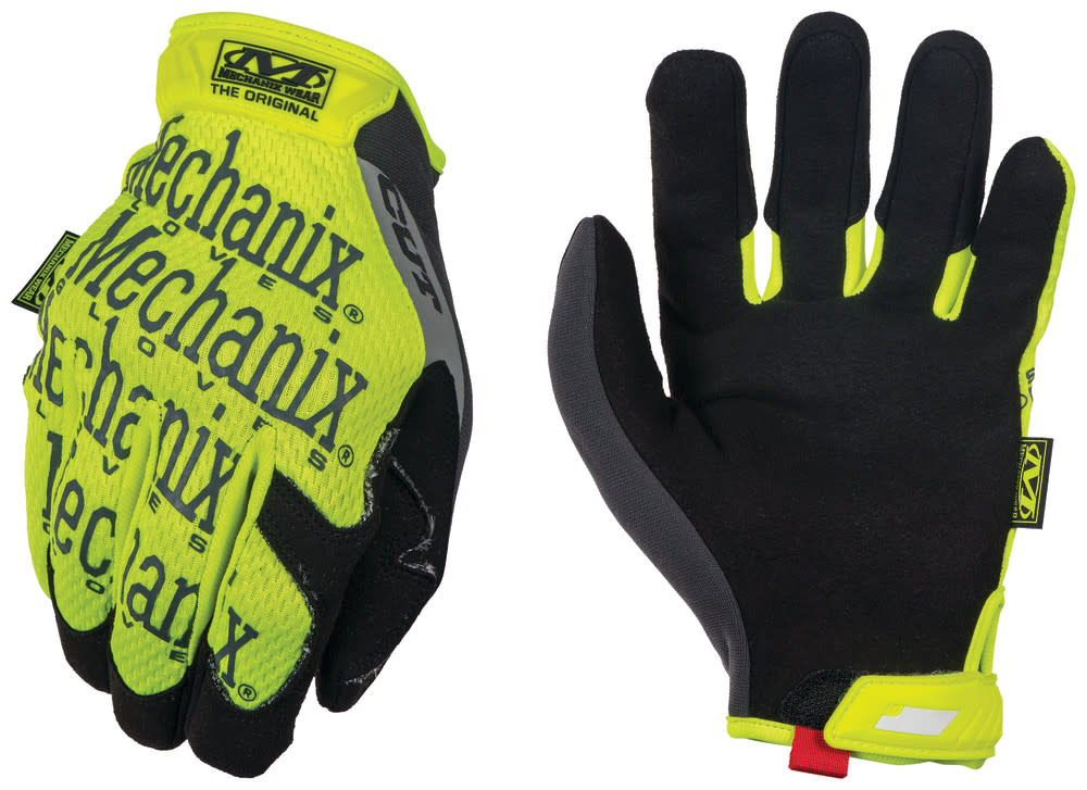 Mechanix Wear The Original Hi-Viz E5 Cut Resistant Gloves Small - Ascmtools