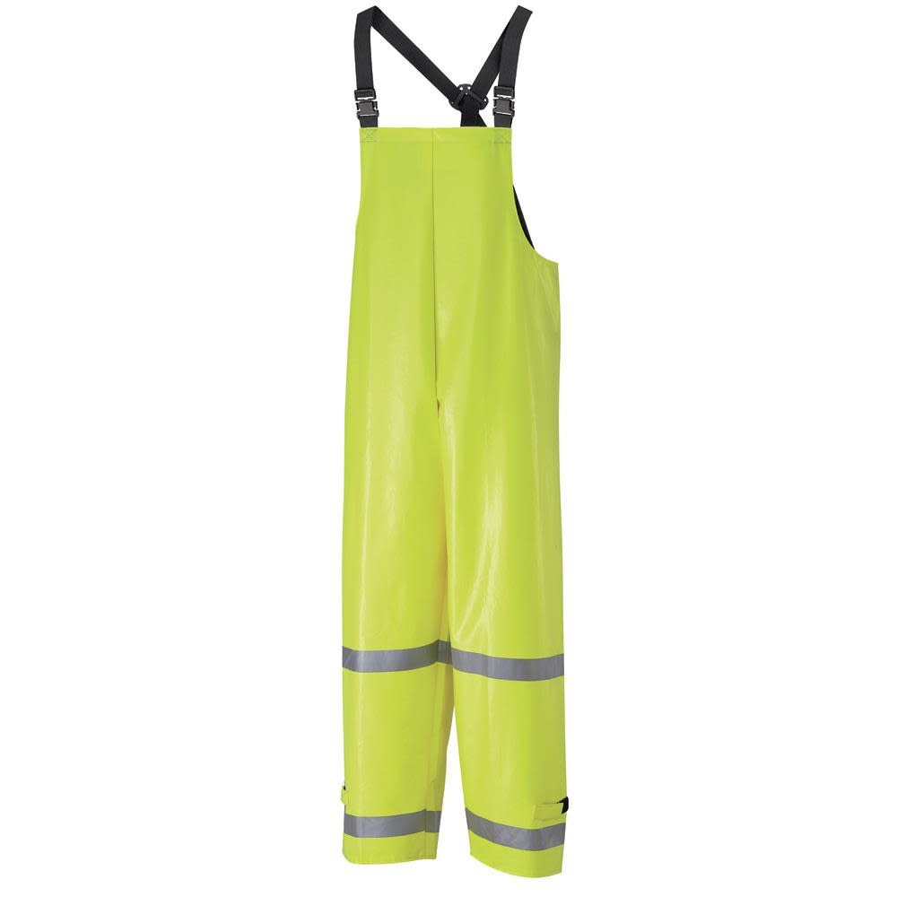 VF Imagewear Large PVC / Kevlar / NOMEX Hi-Visibility Yellow ArcResist Rainwear Overall - Ascmtools