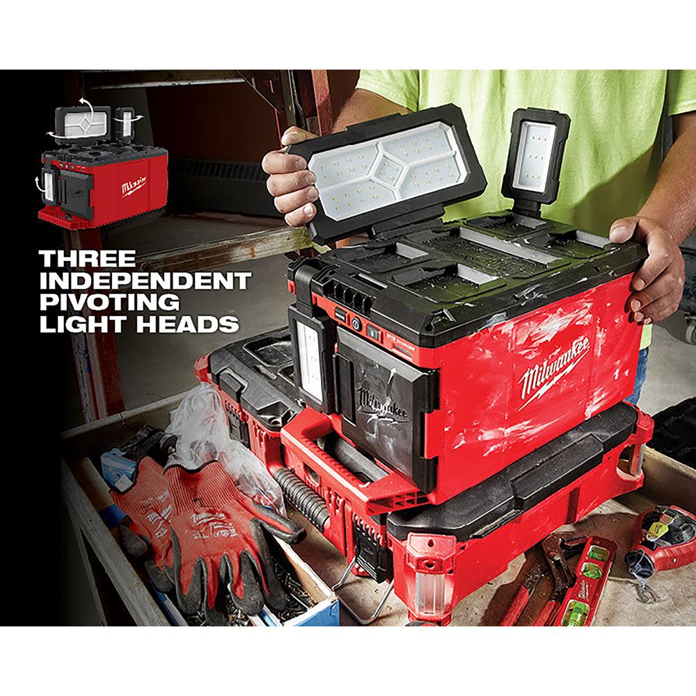 Milwaukee M18 PACKOUT Light/Charger Bare Tool - Ascmtools