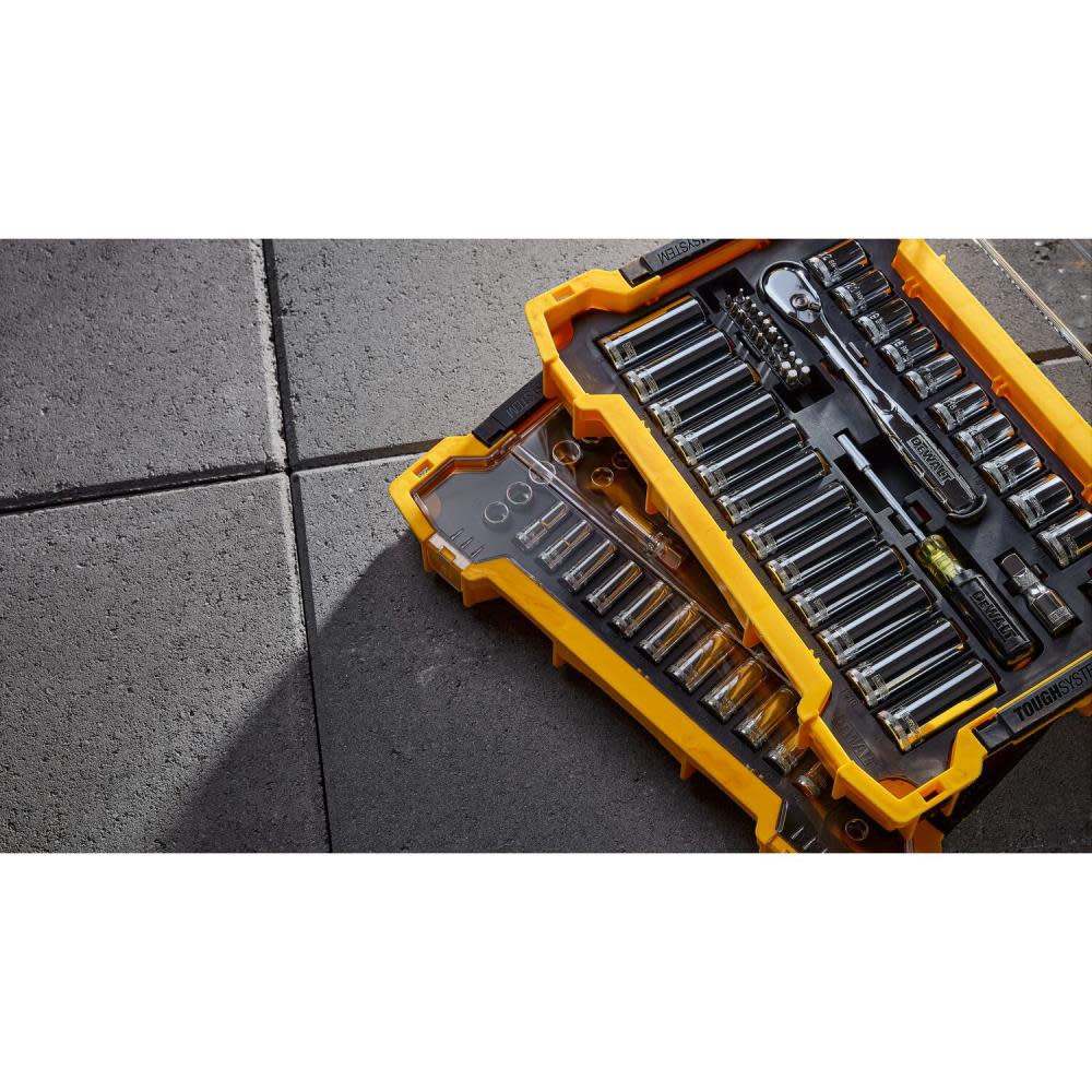 DEWALT TOUGHSYSTEM Mechanics Tool Set 3/8″ 1/2″ Drive 85pc - Ascmtools