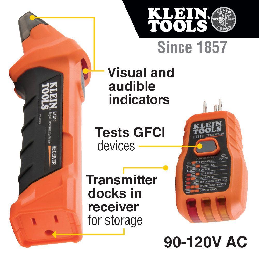 Klein Tools Digital Circuit Breaker Finder - Ascmtools