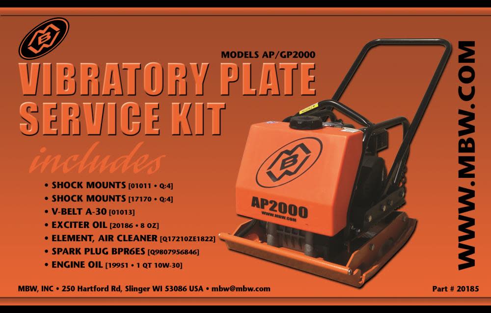 MBW AP/GP2000H Service Kit - Ascmtools