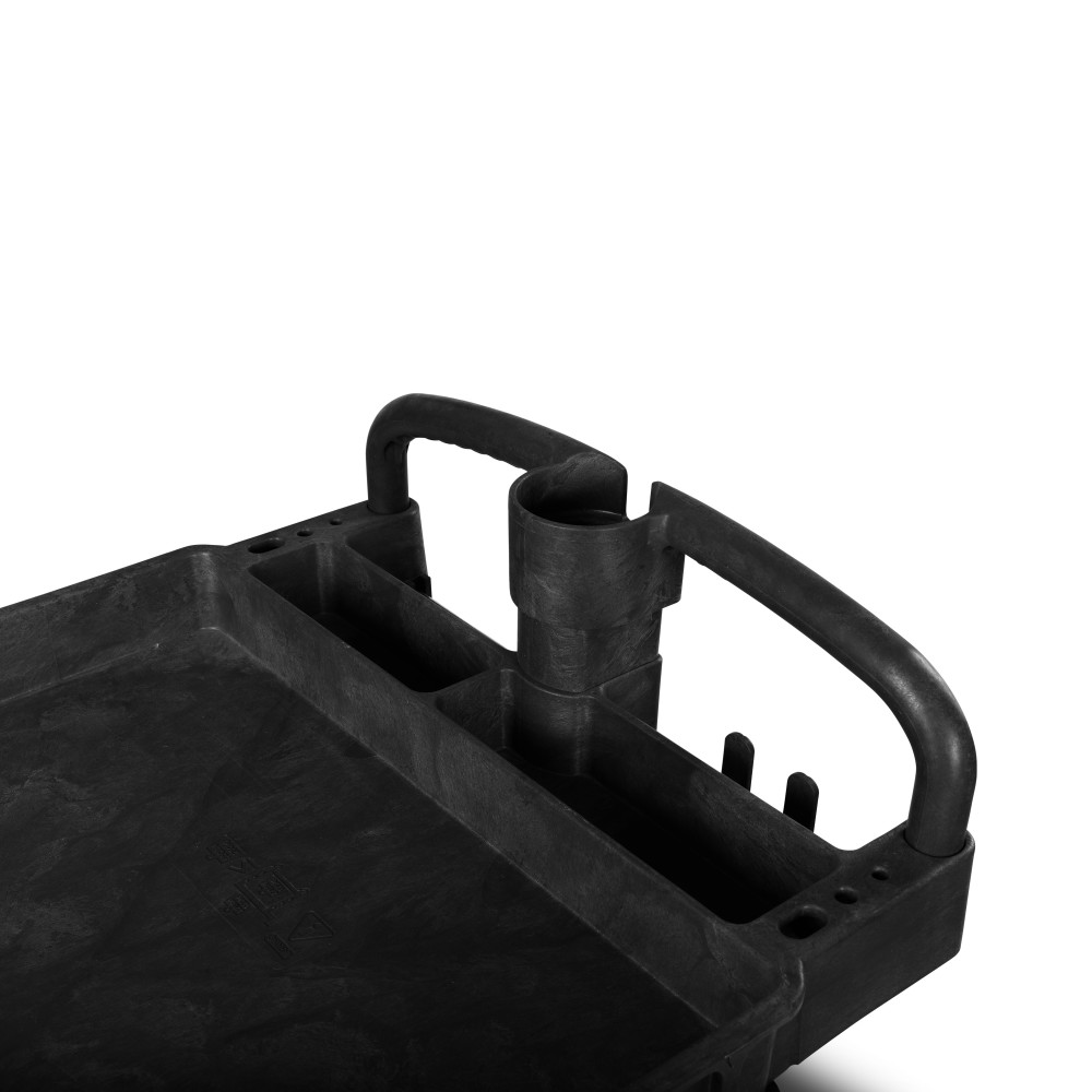 Toter Material Handling Utility Cart with Lipped Top and Ergo Handle - Ascmtools
