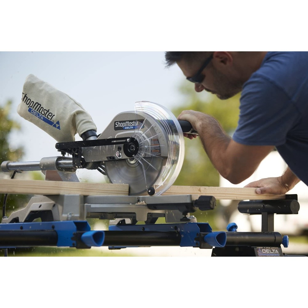 Delta ShopMaster 120V 15A 10″ Compound Sliding Miter Saw - Ascmtools