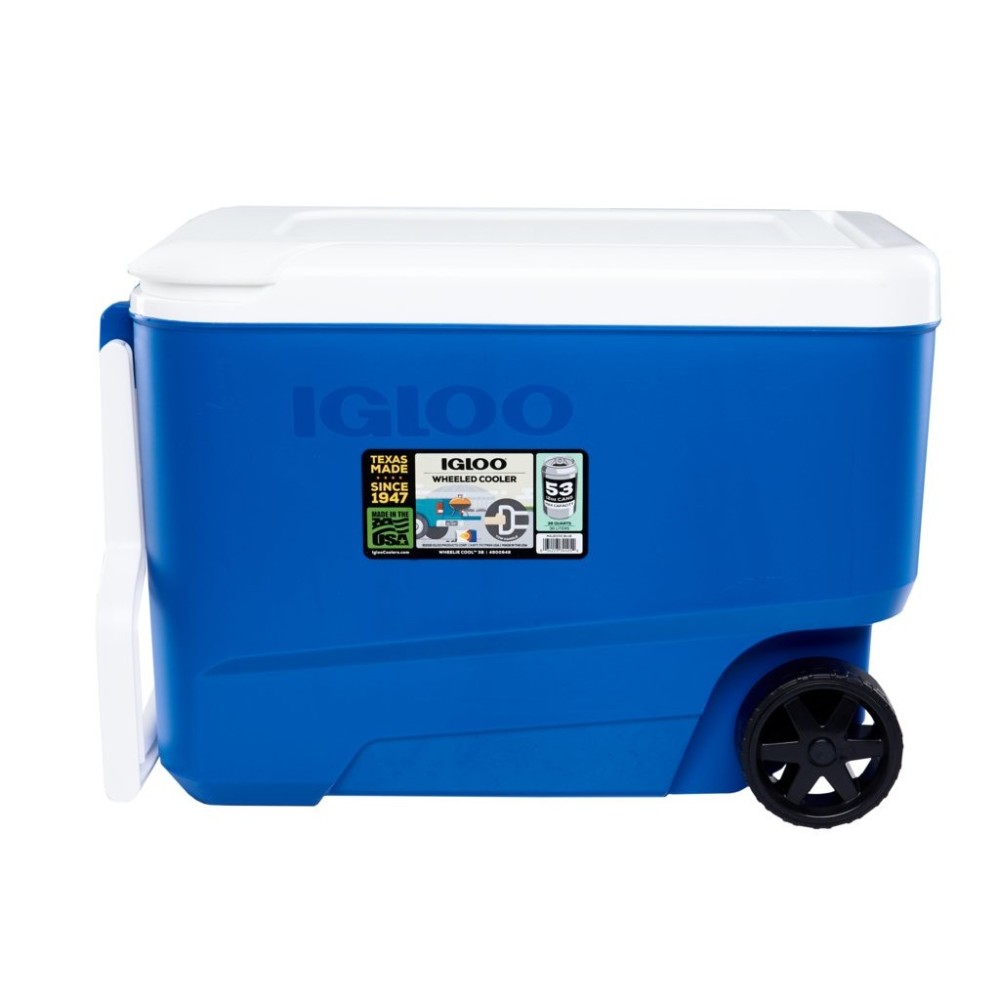 Igloo Wheelie Cool 38 Hard Cooler Majestic Blue 38qt - Ascmtools