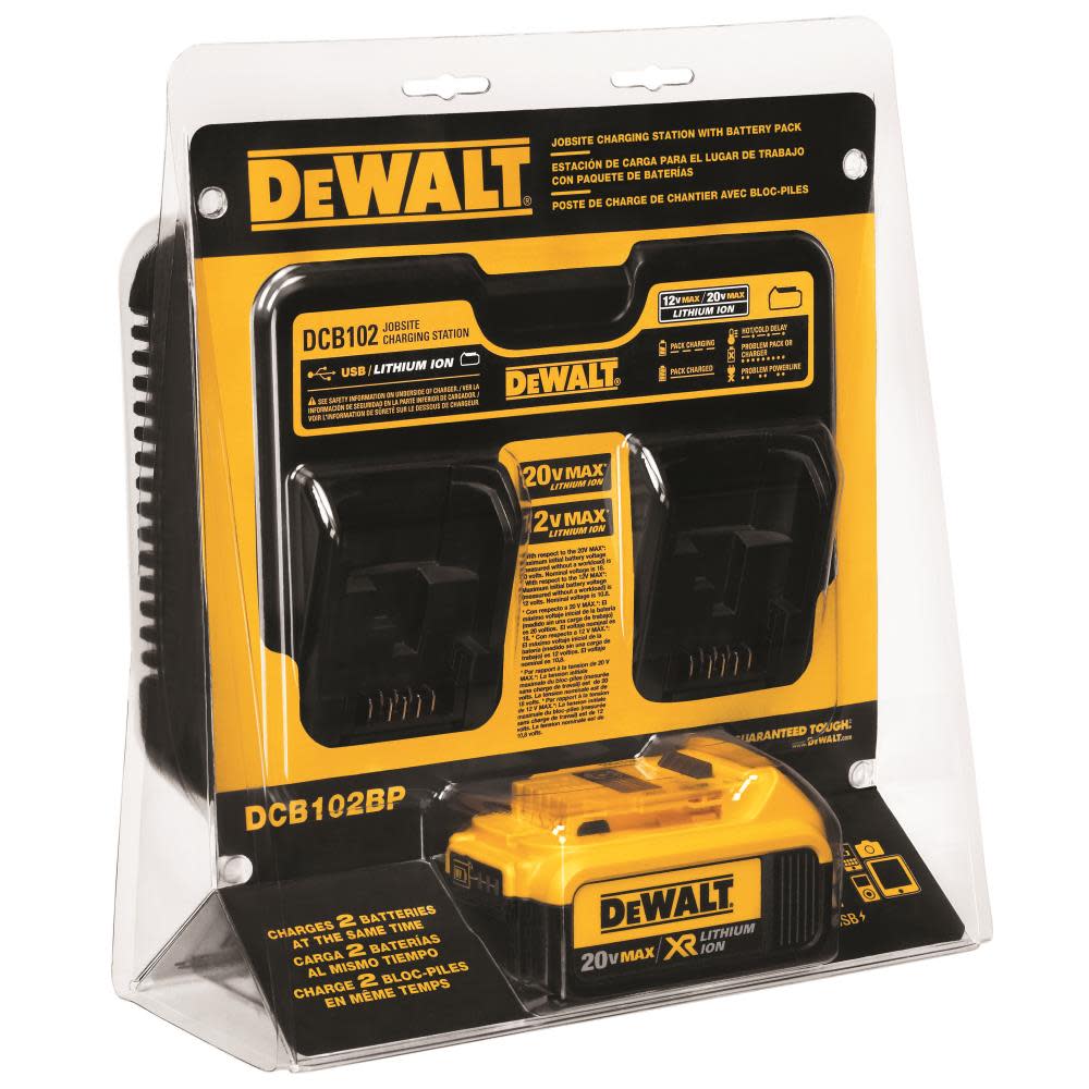 DEWALT 20 Volt MAX Lithium-Ion Battery Pack and Charger - Ascmtools
