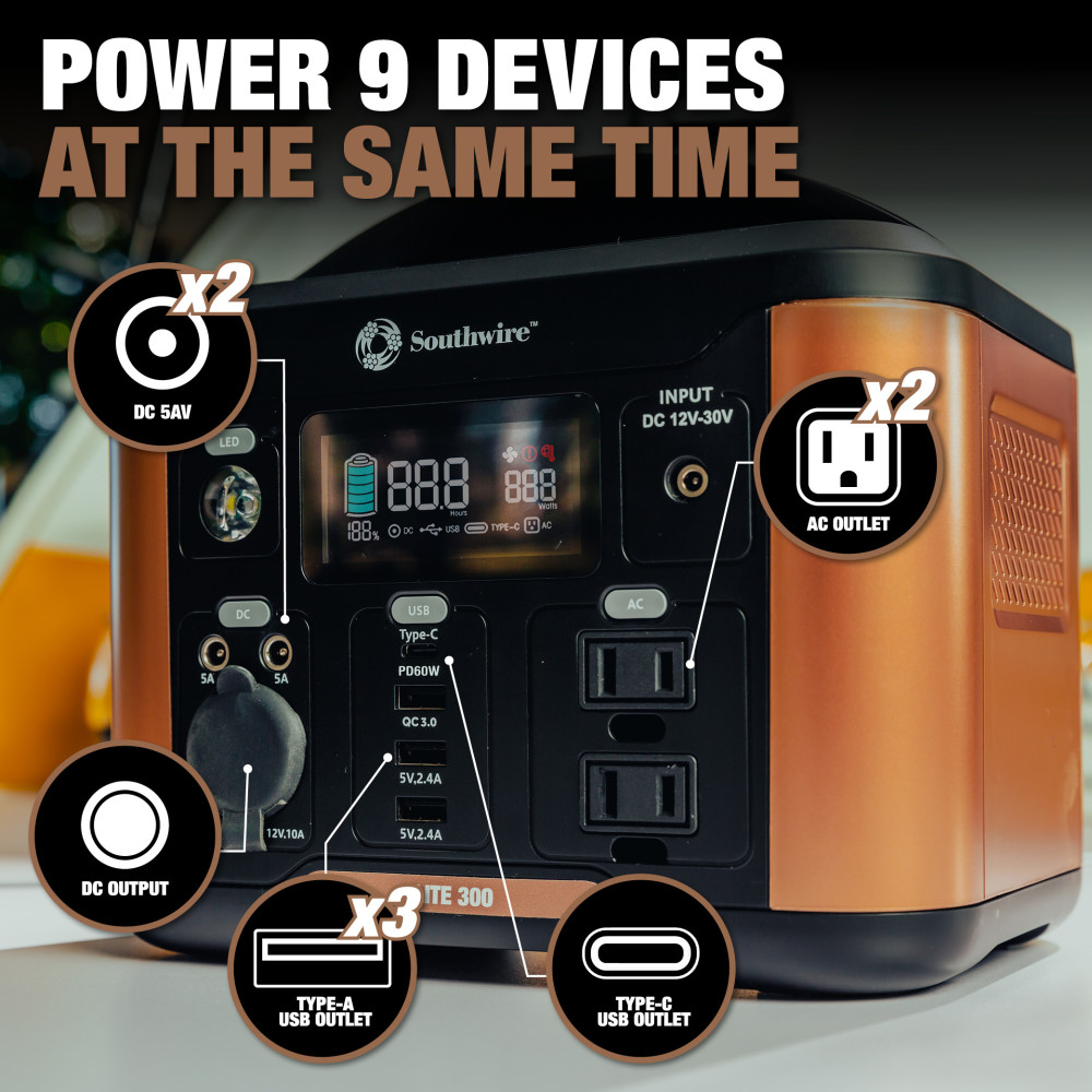 Southwire Elite 300 Series Portable Power Station - Ascmtools