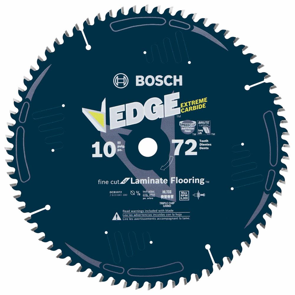 Bosch 10 In. 72 Tooth Edge Circular Saw Blade for Laminate - Ascmtools