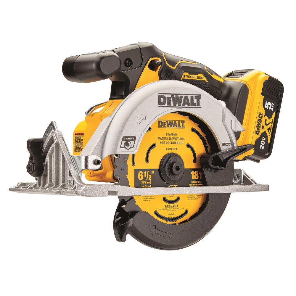 DEWALT 20V MAX 6-1/2 in. Brushless Cordless Circular Saw Kit - Ascmtools