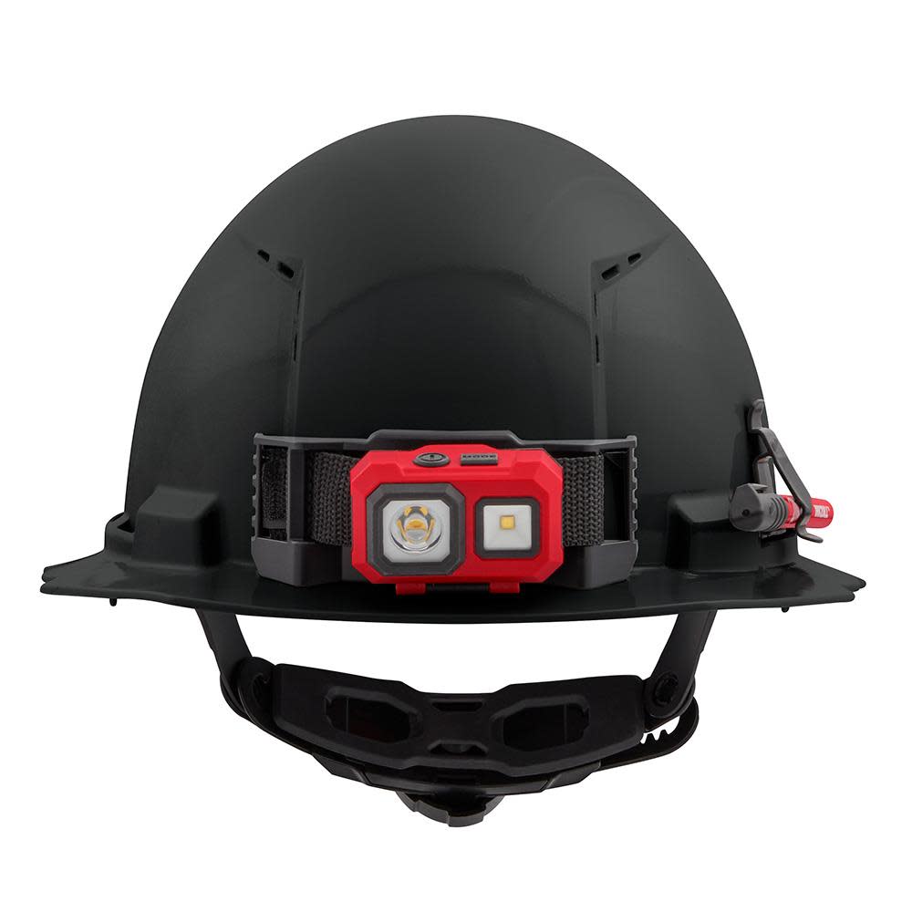 Milwaukee Black Full Brim Vented Hard Hat with 6pt Ratcheting Suspension Type 1 Class C - Ascmtools