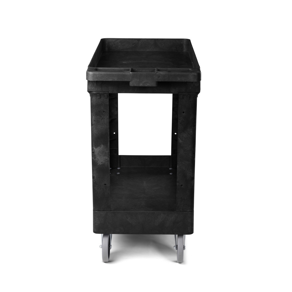 Toter Material Handling Utility Cart with Lipped Top and Straight Handle - Ascmtools