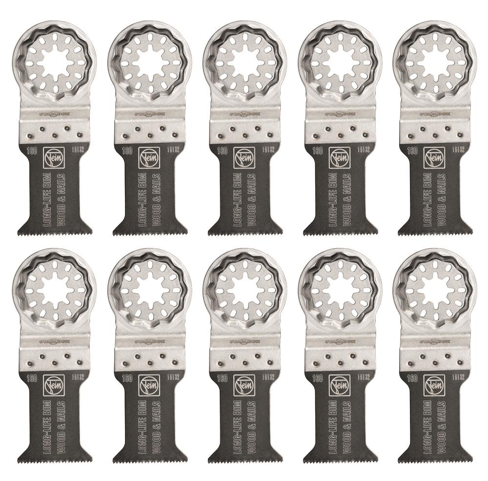 Fein StarLock E-Cut 160 Long-Life Saw Blade with Bi Metal Teeth Set for All Woods Drywall and Plastic Materials - Ascmtools