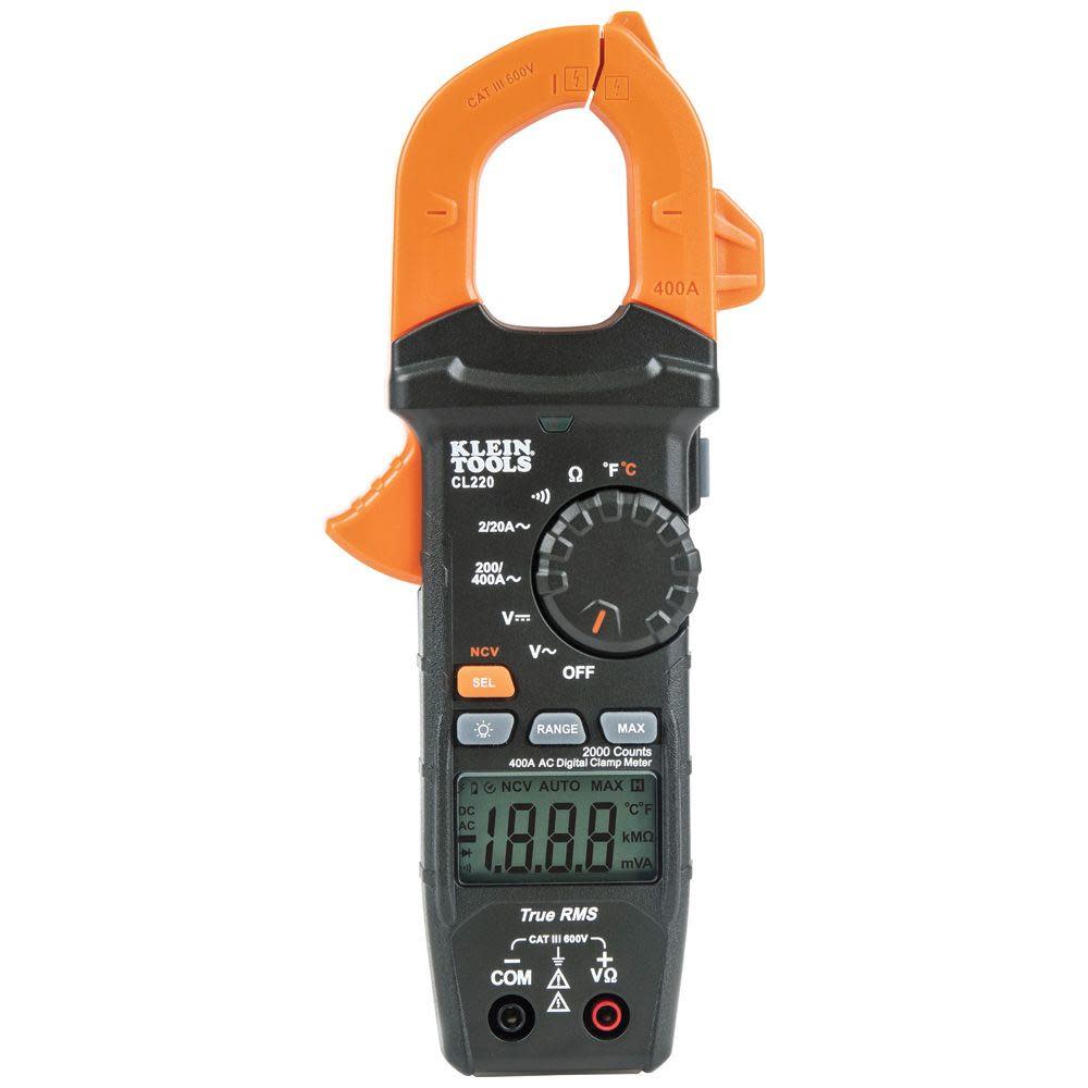 Klein Tools Digital Clamp Meter with Temp - Ascmtools