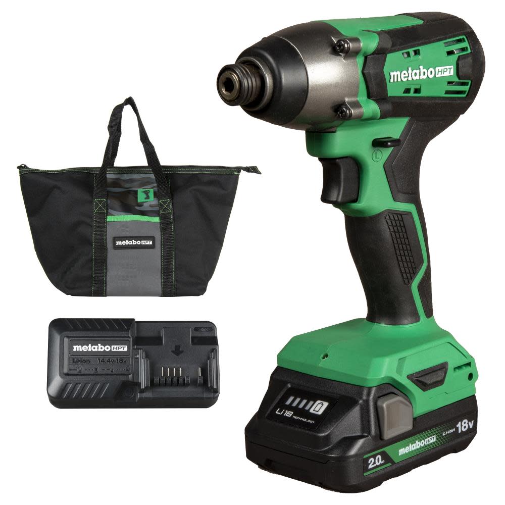 Metabo HPT 18V Impact Driver Cordless Brushed Kit - Ascmtools